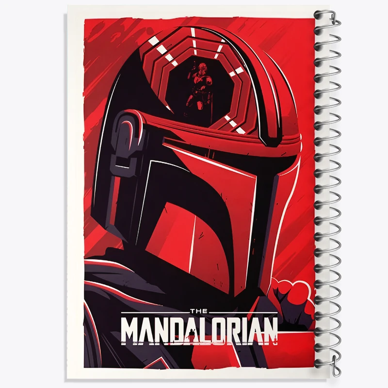 دفتر مشق 50 برگ خندالو طرح مندلورین (The Mandalorian) کد F13745