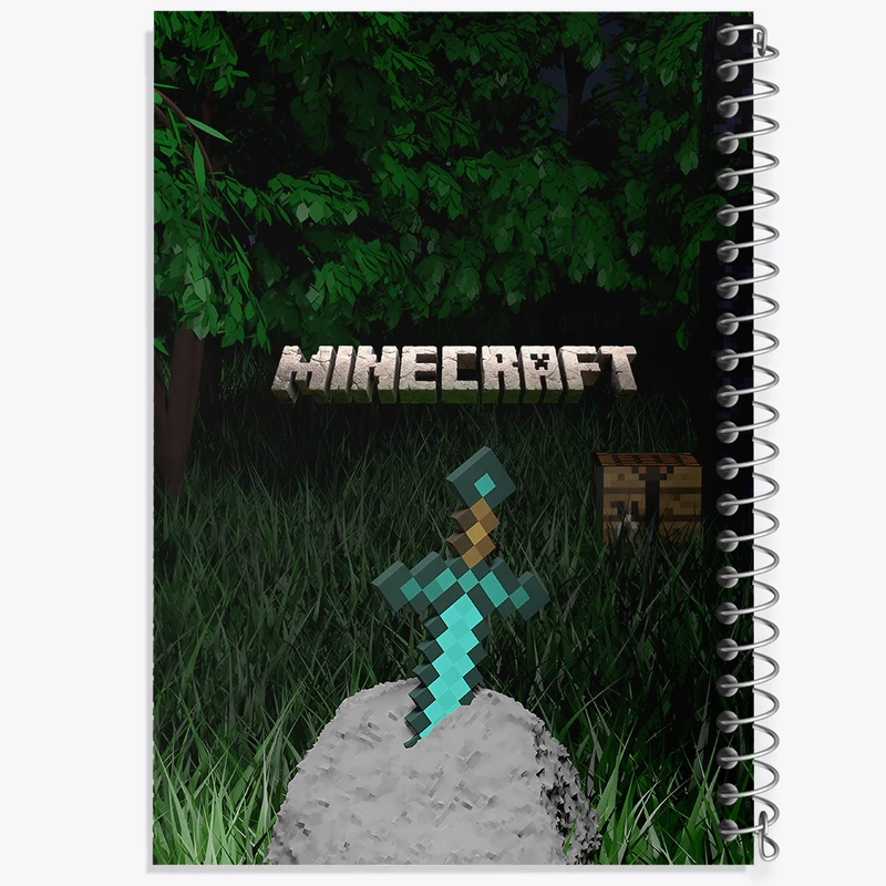 دفتر مشق 100 برگ خندالو طرح بازی ماینکرافت (Minecraft) کد N8676
