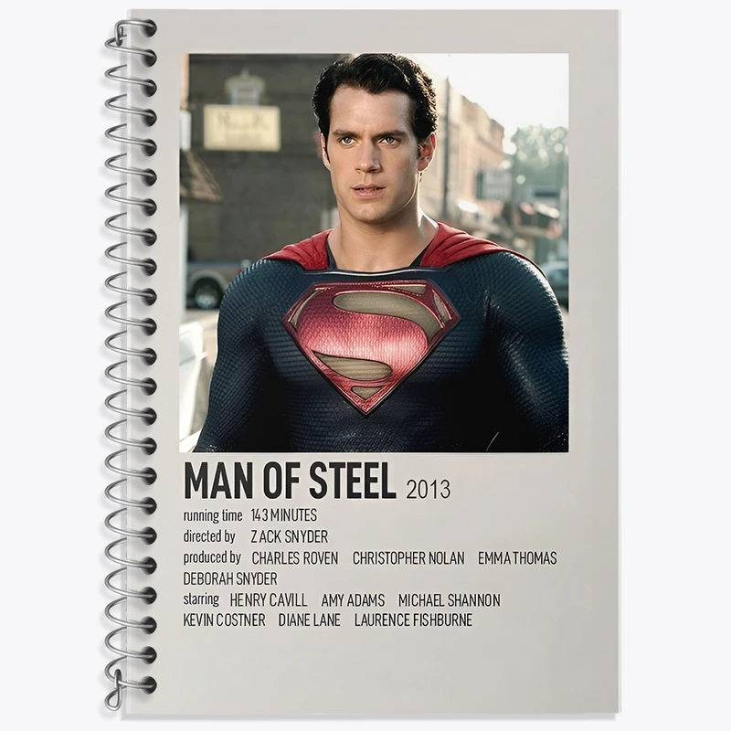 دفتر نت موسیقی 50 برگ خندالو طرح مرد پولادین (Man of Steel) کد F13413