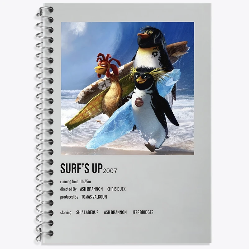 دفتر لغت 50 برگ خندالو طرح موج سواری (Surf's Up) کد F13214