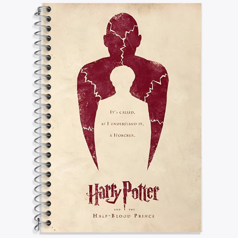 دفتر زبان 50 برگ خندالو مدل سه خط طرح هری پاتر (Harry Potter) کد F13724