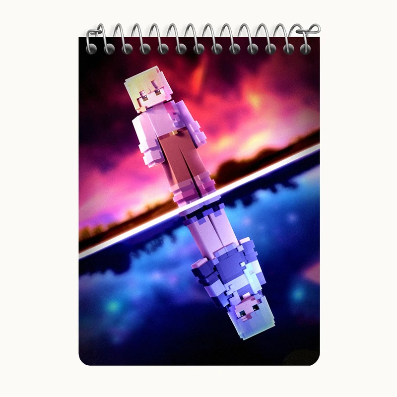 دفتر یادداشت 50 برگ خندالو طرح بازی ماینکرافت (Minecraft) کد N8764