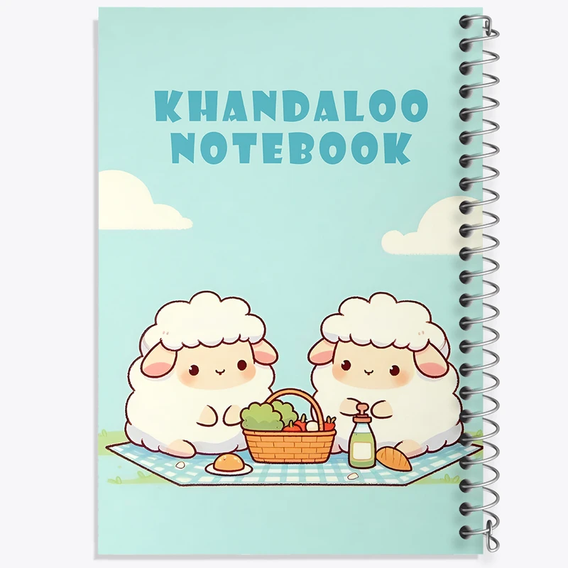 دفتر نقاشی 50 برگ خندالو طرح گوسفند های کیوت کد N8453