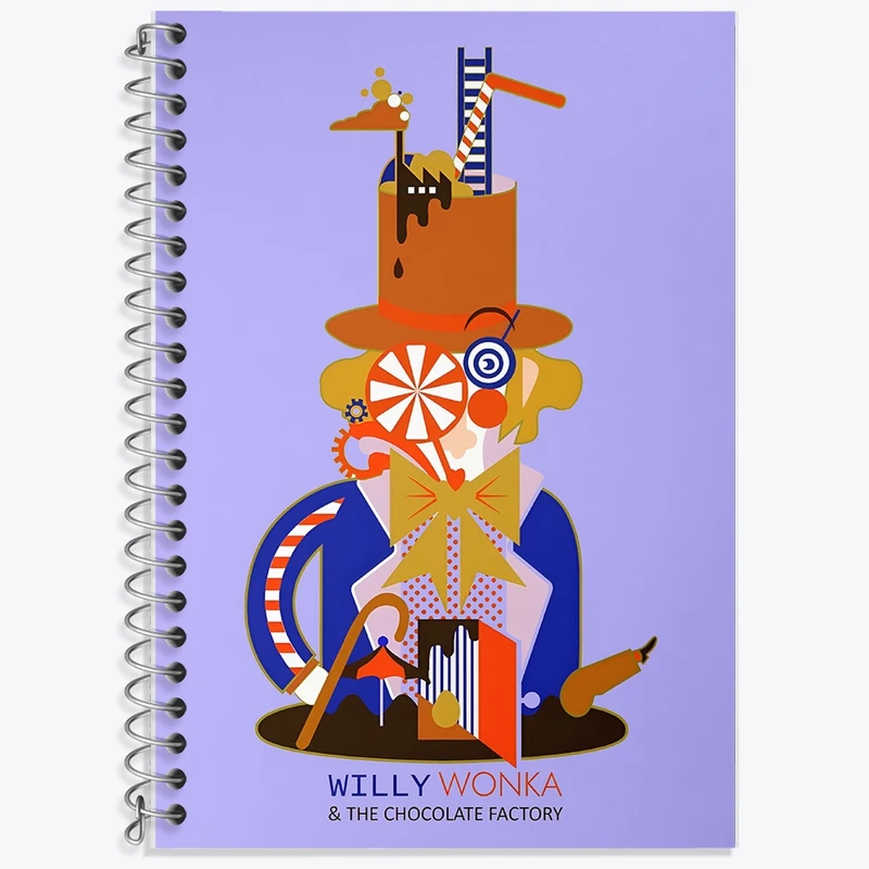 دفتر لغت 50 برگ خندالو طرح ویلی وانکا (Willy Wonka) کد F8820