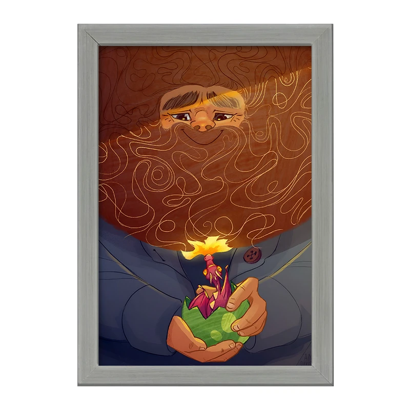 تابلو خندالو طرح هاگرید هری پاتر (Harry Potter) کد F8824