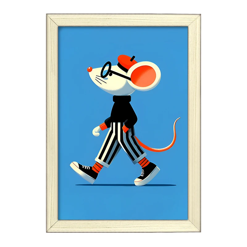 تابلو خندالو طرح موش بانمک کد F7963