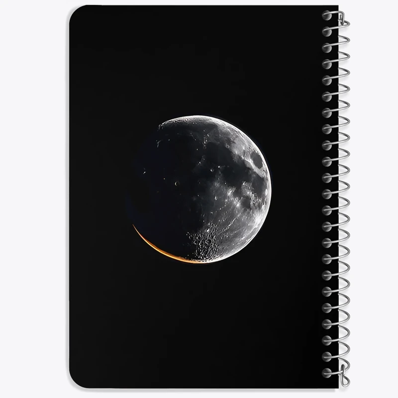 دفتر یادداشت 50 برگ خندالو طرح ماه (Moon) کد F12869