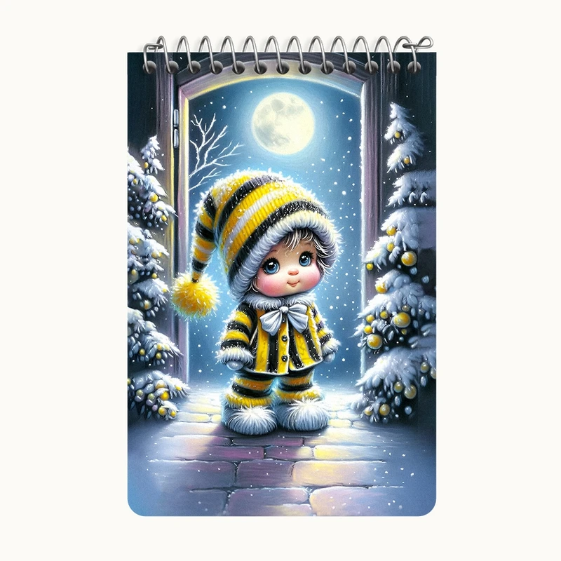 دفتر یادداشت 50 برگ خندالو طرح پسر کیوت کد F7687