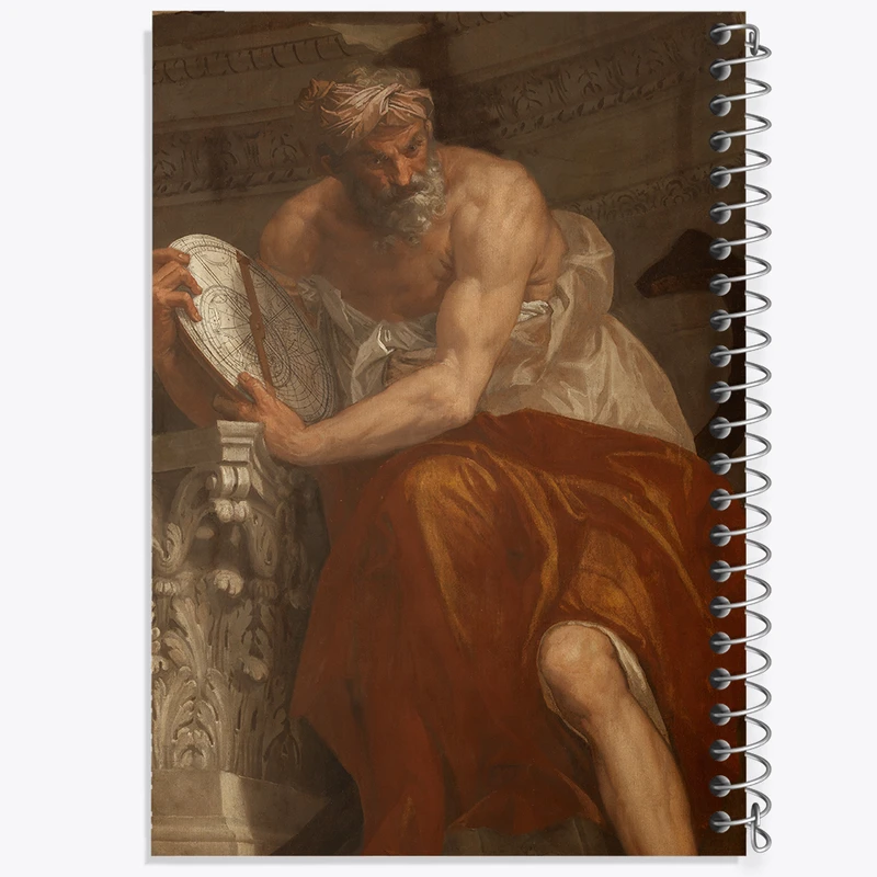 دفتر نقاشی 50 برگ خندالو طرح نقاشی تمثیل جهت یابی با اسطرلاب اثر پائولو ورونزه کد F12238