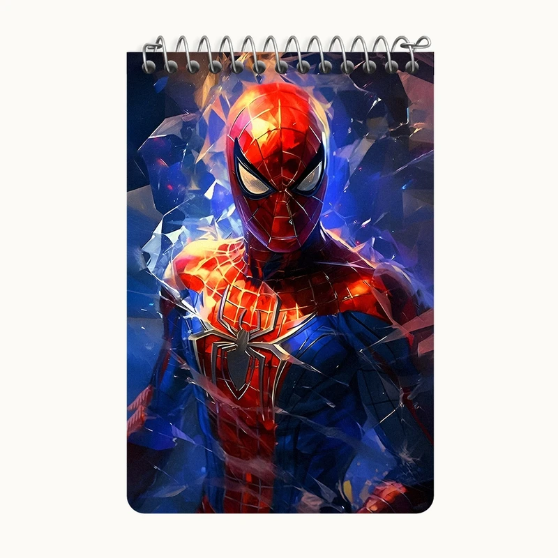 دفتر یادداشت 50 برگ خندالو طرح مرد عنکبوتی (Spider Man) کد F7066