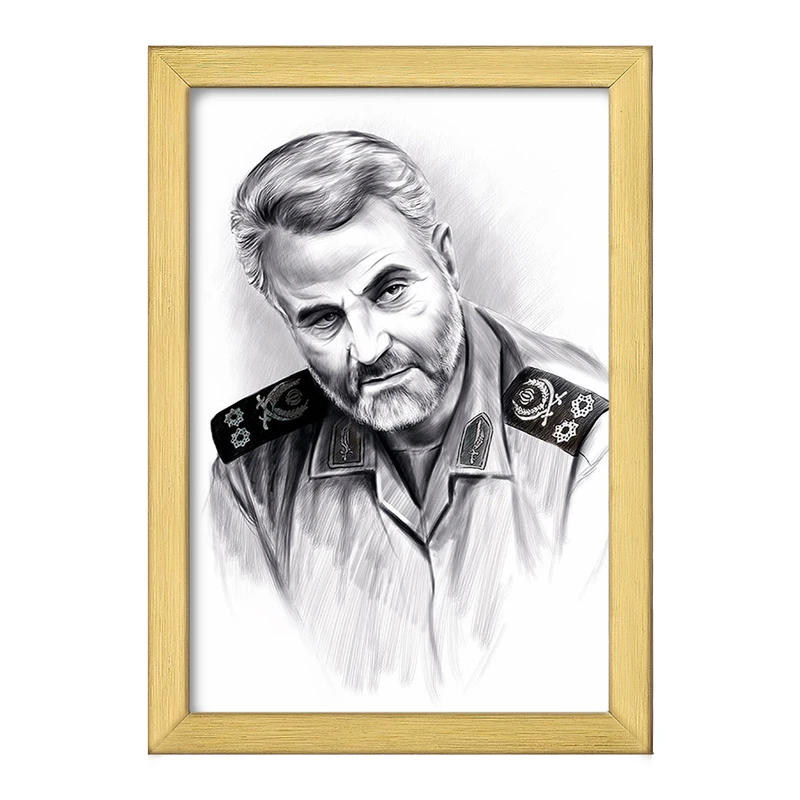 تابلو خندالو طرح سردار قاسم سلیمانی  کد 2618