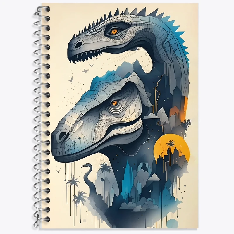 دفتر لغت 50 برگ خندالو طرح دایناسور (Dino) کد F13781