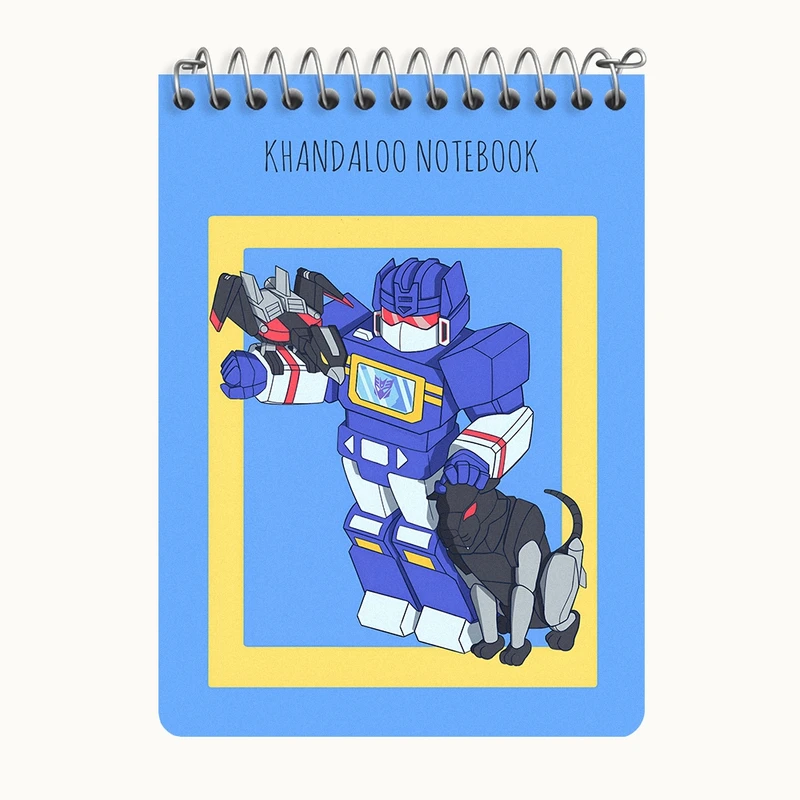 دفتر یادداشت 50 برگ خندالو طرح فیلم ترنسفورمرز (Sound wave) کد N8934