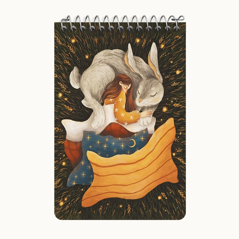 دفتر یادداشت 50 برگ خندالو طرح دخترانه کد F8212