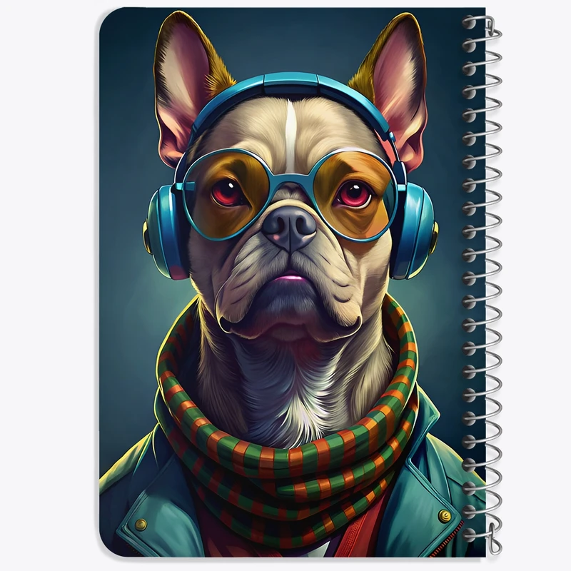 دفتر یادداشت 50 برگ خندالو طرح سگ (Dog) کد F7082