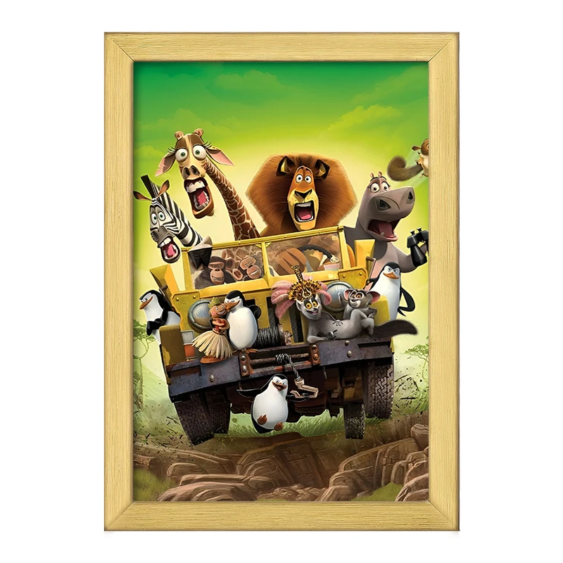 تابلو خندالو طرح ماداگاسکار (Madagascar) کد F8324