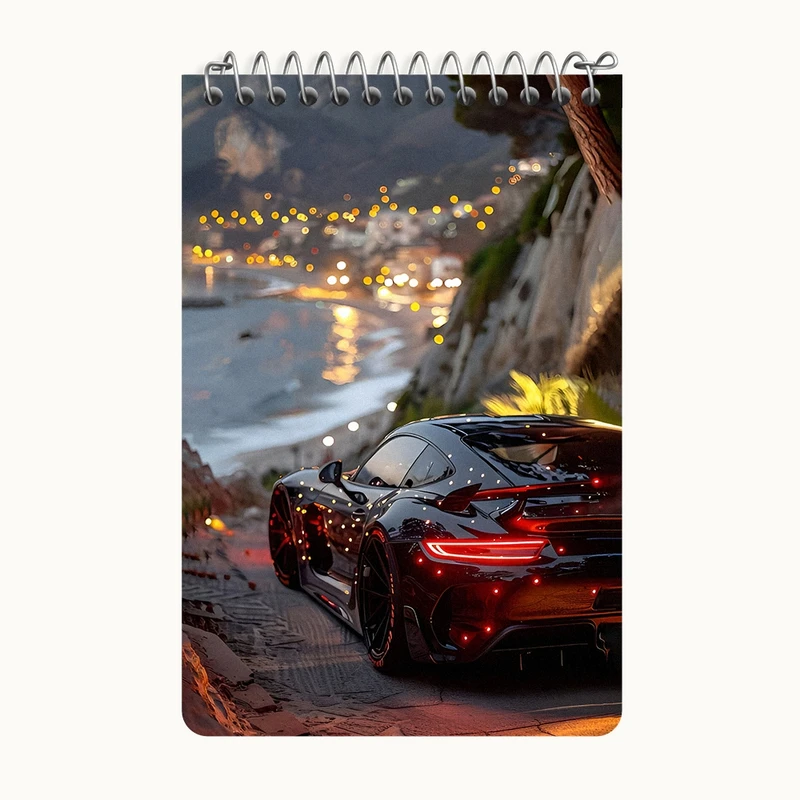 دفتر یادداشت 50 برگ خندالو طرح ماشین اسپرت کد F7017