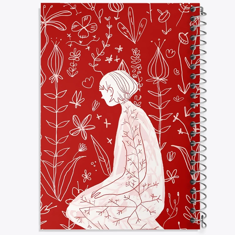 دفتر طراحی 50 برگ خندالو طرح دخترانه فانتزی کد N7764