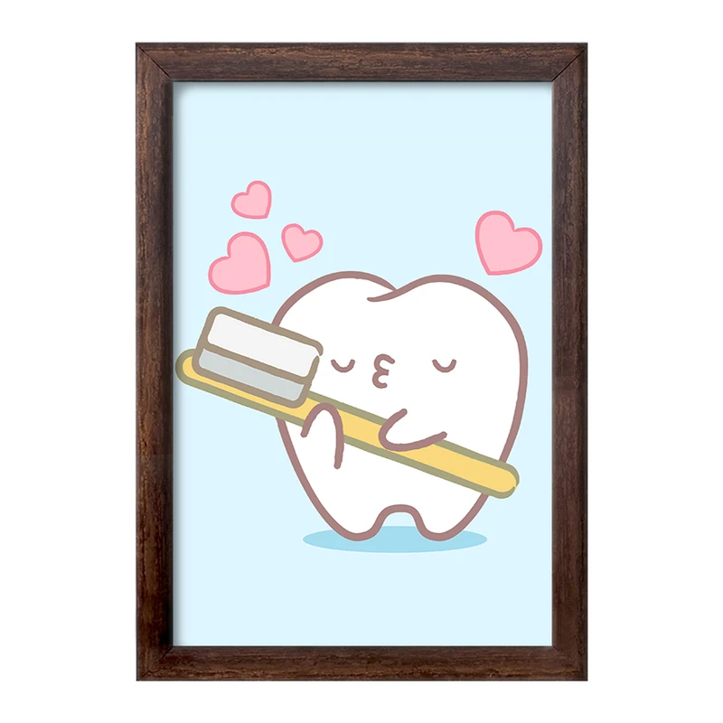تابلو خندالو طرح دندان و دندان پزشکی کودکانه کد 36781