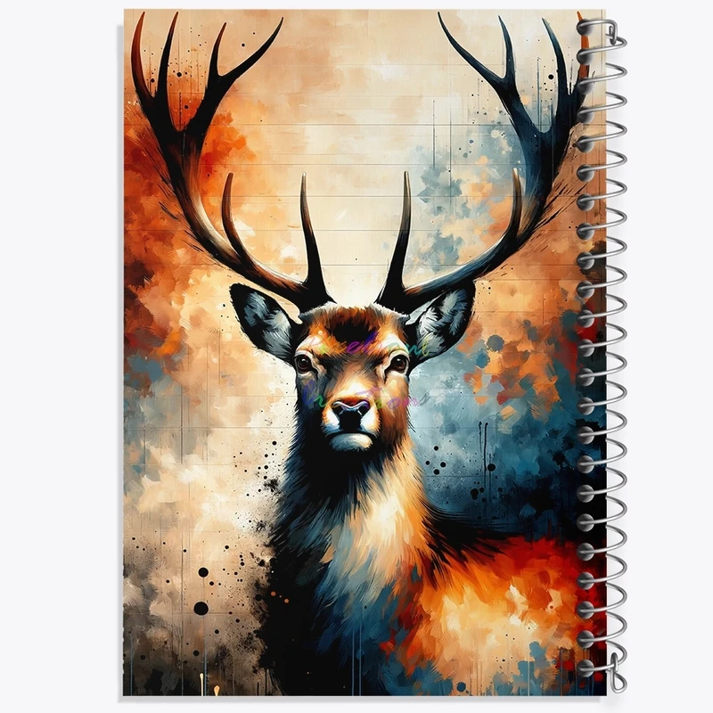 دفتر طراحی 50 برگ خندالو طرح گوزن کد F1212