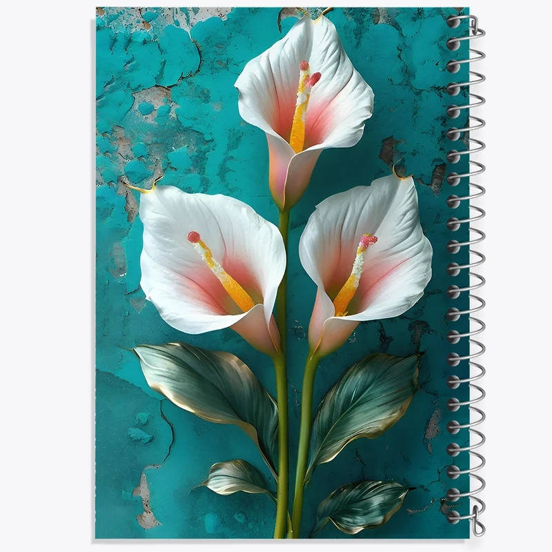 دفتر لیست خرید 50 برگ خندالو طرح گل کد F12809