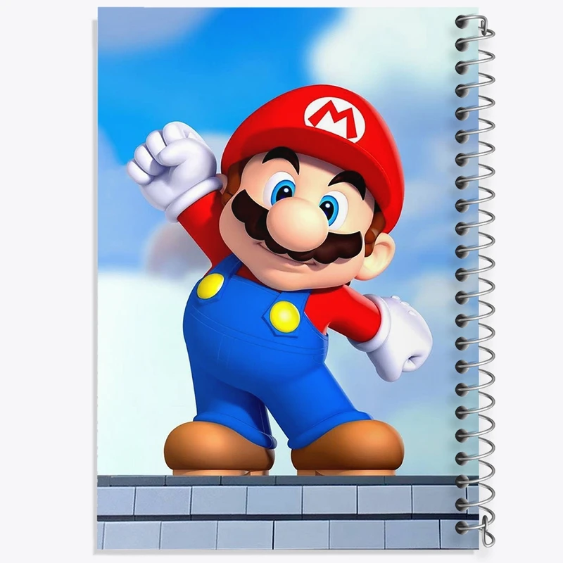 دفتر طراحی 50 برگ خندالو طرح سوپر ماریو کد 30433