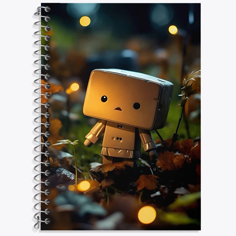 دفتر لغت 50 برگ خندالو طرح آدمک مکعبی کیوت کد F4225