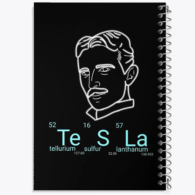 دفتر لیست خرید 50 برگ خندالو طرح تسلا (Tesla) کد N6951