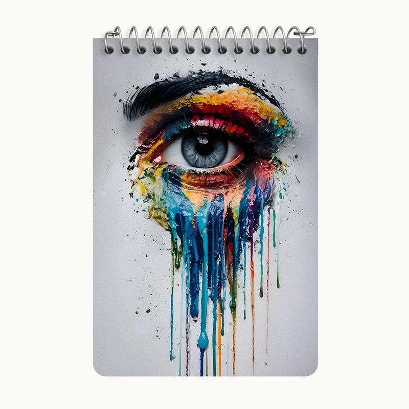 دفتر یادداشت 50 برگ خندالو طرح چشم کد F12732