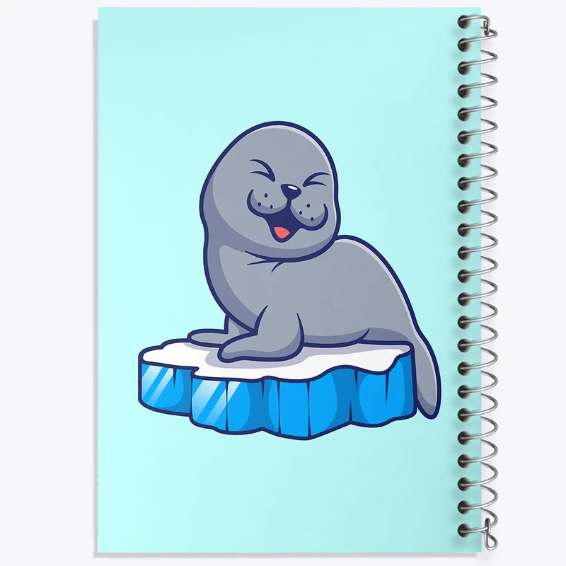 دفتر طراحی 50 برگ خندالو طرح حیوانات بامزه فک کد 29724