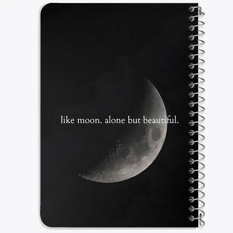 دفتر یادداشت 50 برگ خندالو طرح ماه (Moon) کد 38044