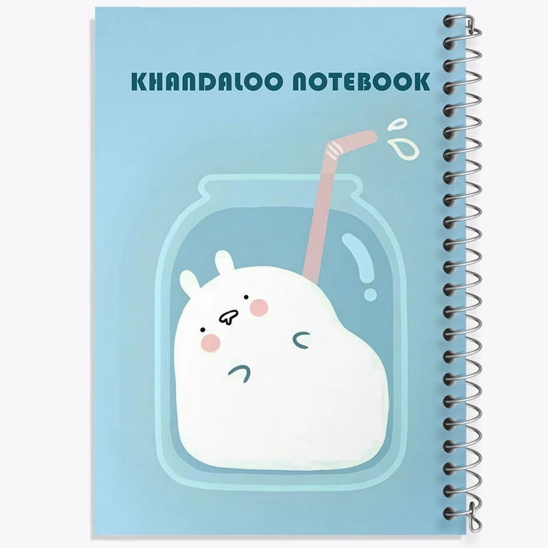 دفتر شطرنجی 50 برگ خندالو طرح خرگوش در لیوان کد N6185