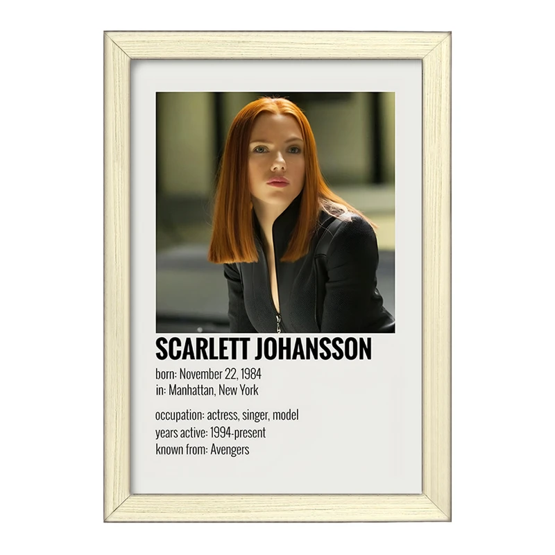 تابلو خندالو طرح اسکارلت جوهانسون (Scarlett Johansson) کد F13340