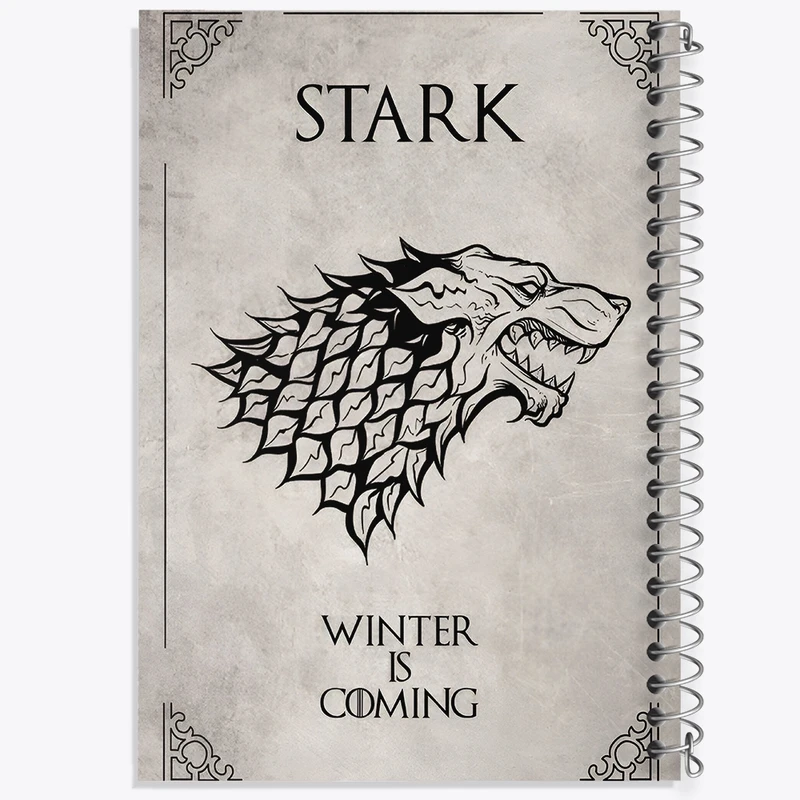 دفتر طراحی 50 برگ خندالو طرح گیم آف ترونز (Game of Thrones)  کد F4686
