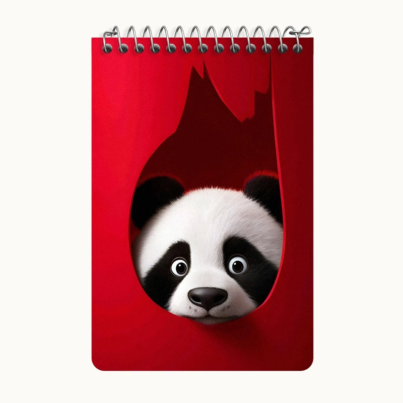 دفتر یادداشت 50 برگ خندالو طرح پاندا کد F10055