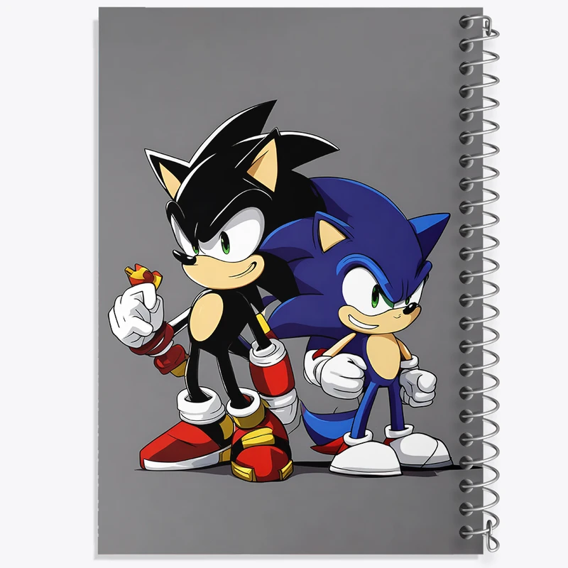 دفتر مشق 100 برگ خندالو طرح سونیک (Sonic) کد N8013