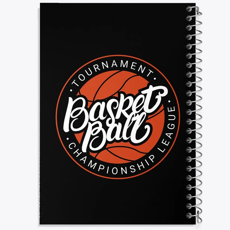 دفتر طراحی 50 برگ خندالو طرح بسکتبال Basketball کد 26441