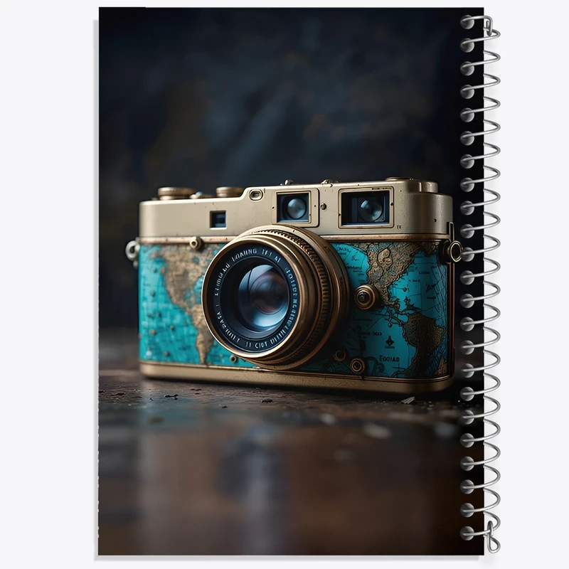 دفتر شطرنجی 50 برگ خندالو طرح دوربین عکاسی کد F12076