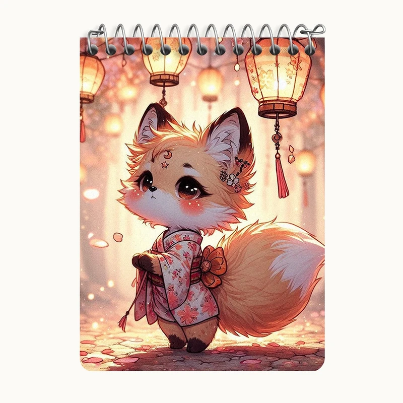 دفتر یادداشت 50 برگ خندالو طرح روباه کیوت کد N7728