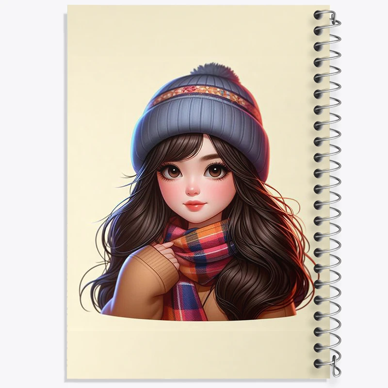 دفتر مشق 100 برگ خندالو طرح دخترانه کد F3117