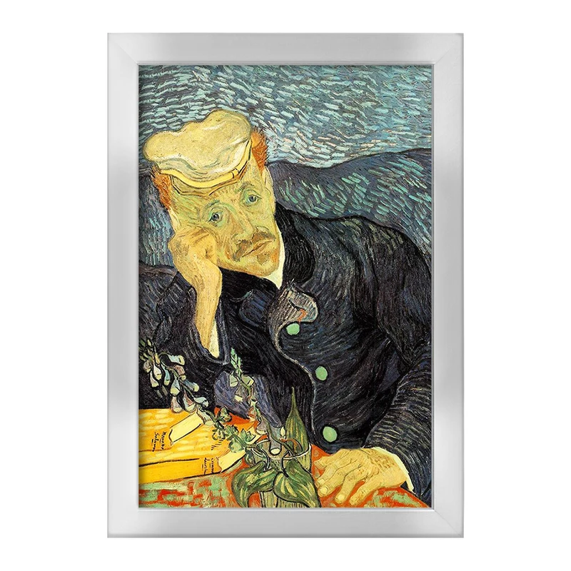 تابلو خندالو طرح نقاشی پرتره دکتر گچت اثر ونسان ون گوگ کد F12232
