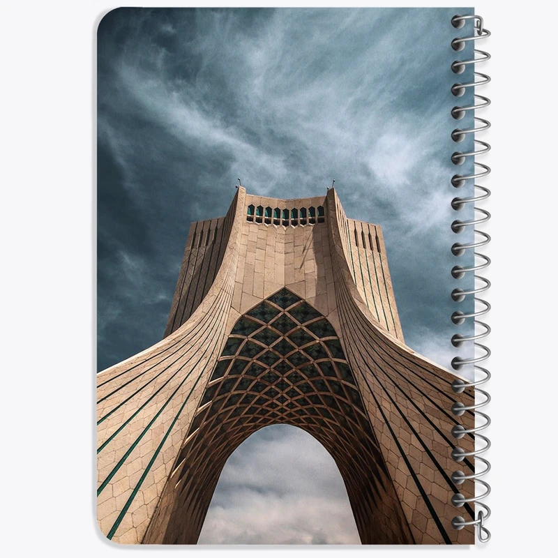 دفتر یادداشت 50 برگ خندالو طرح برج آزادی کد F1569