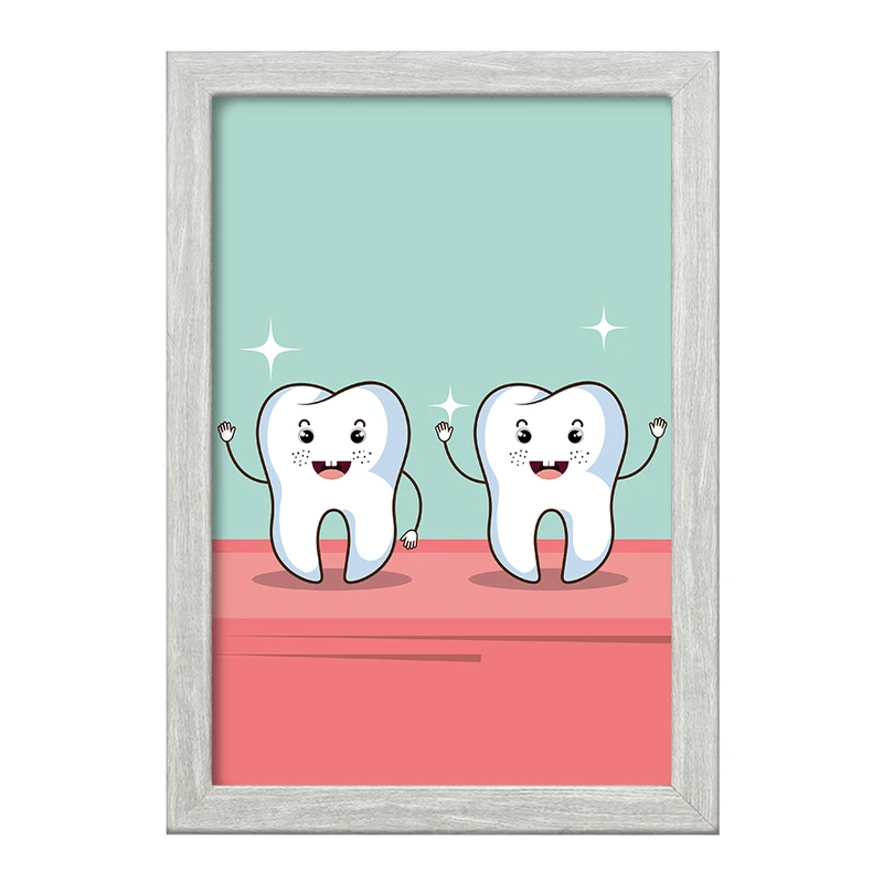 تابلو خندالو طرح دندان و دندان پزشکی کودکانه کد 36759