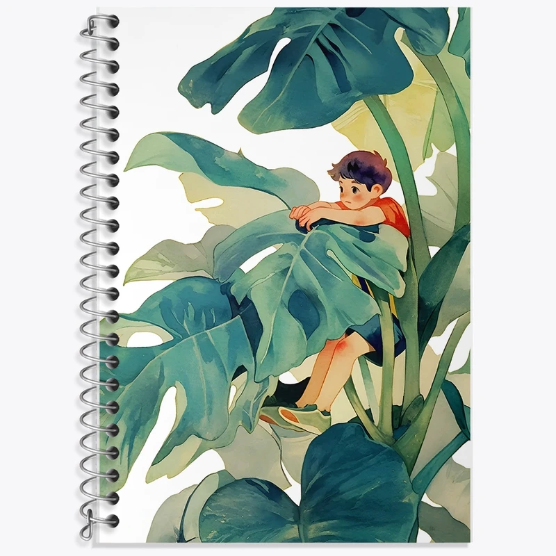 دفتر زبان 50 برگ خندالو مدل سه خط طرح پسرانه کد N7412