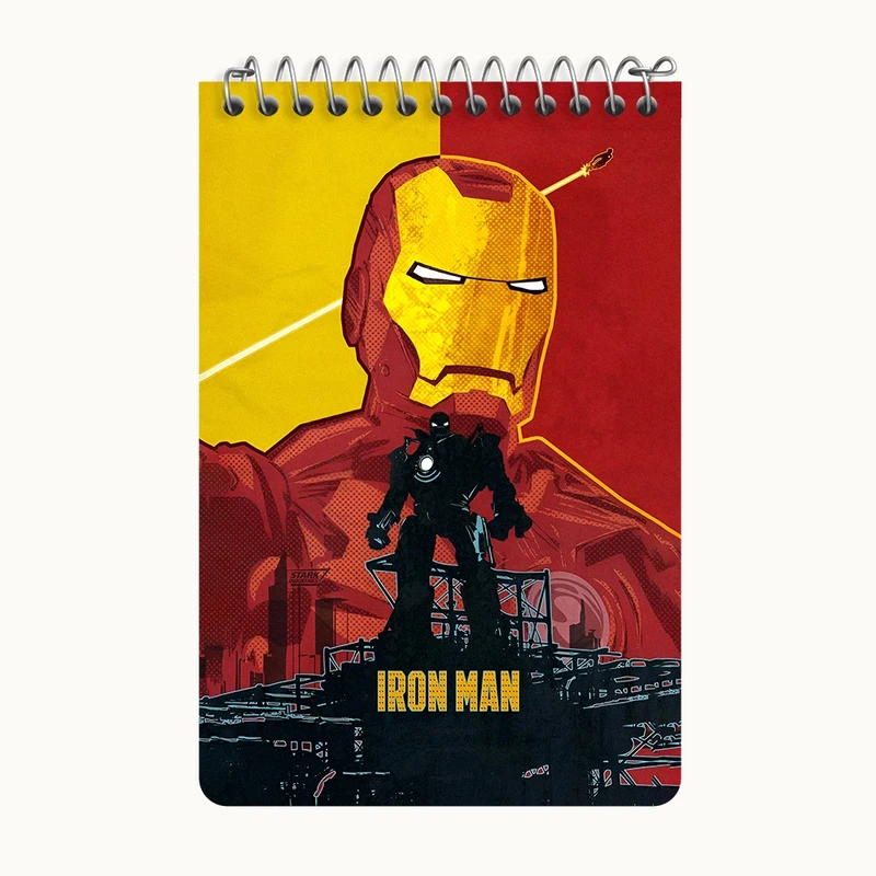 دفتر یادداشت 50 برگ خندالو طرح مرد آهنی مارول (Marvel) کد F13575