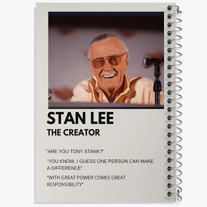 دفتر لیست خرید 50 برگ خندالو طرح استن لی (Stan Lee) کد F13160