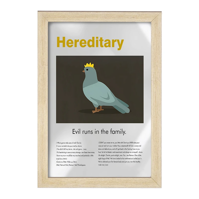 تابلو خندالو طرح موروثی (Hereditary) کد F13838