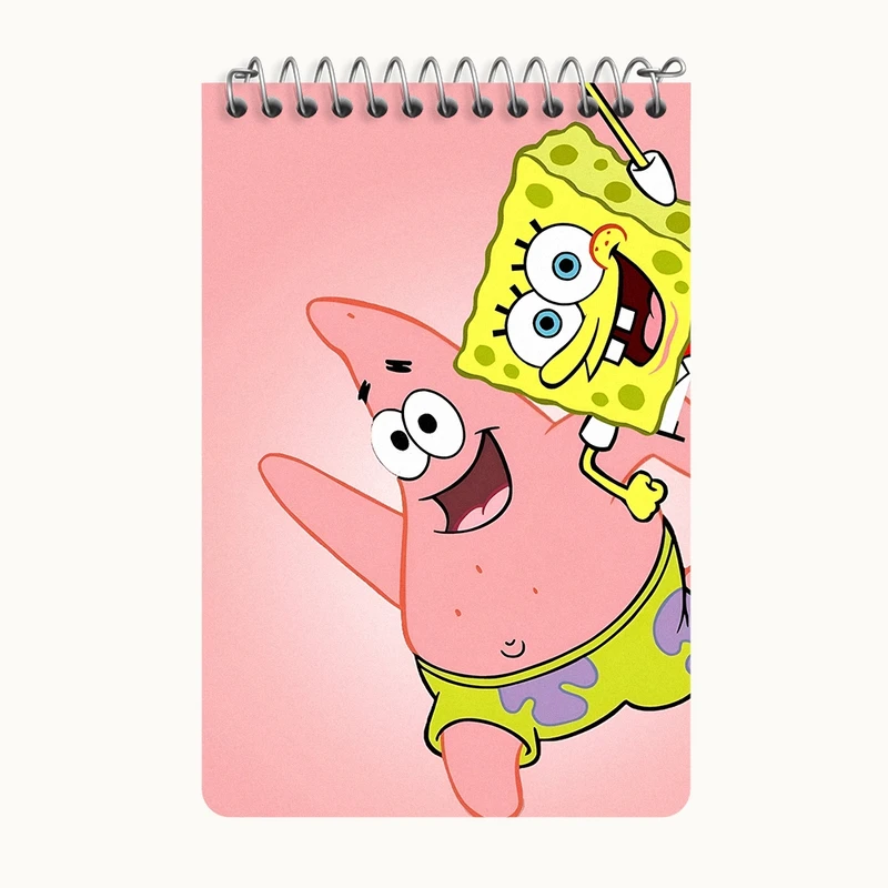 دفتر یادداشت 50 برگ خندالو طرح باب اسفنجی و پاتریک کد F8603