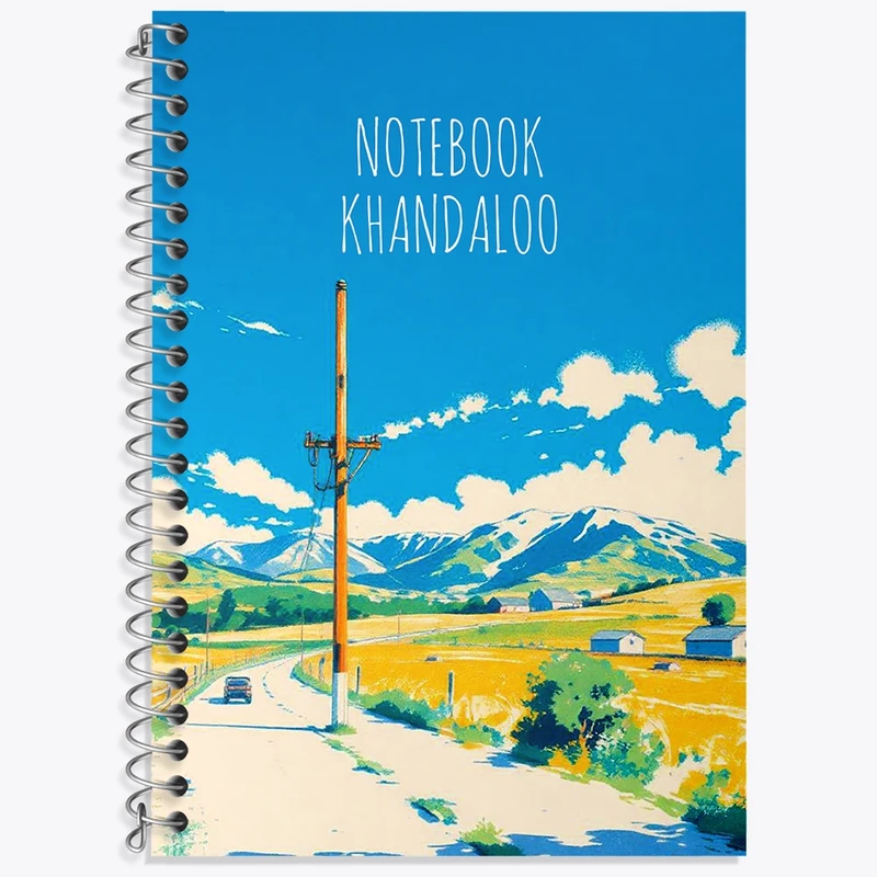 دفتر لغت 50 برگ خندالو طرح منظره کد N7756