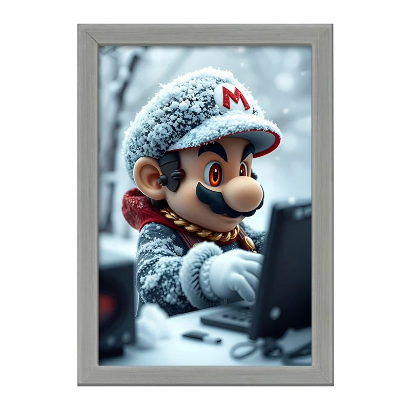 تابلو خندالو طرح سوپر ماریو (Super Mario) کد F12024